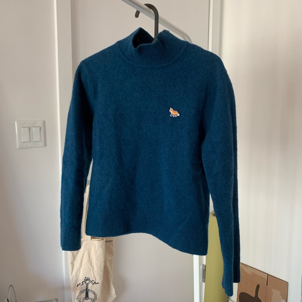 Maison kitsune turtle neck sweater